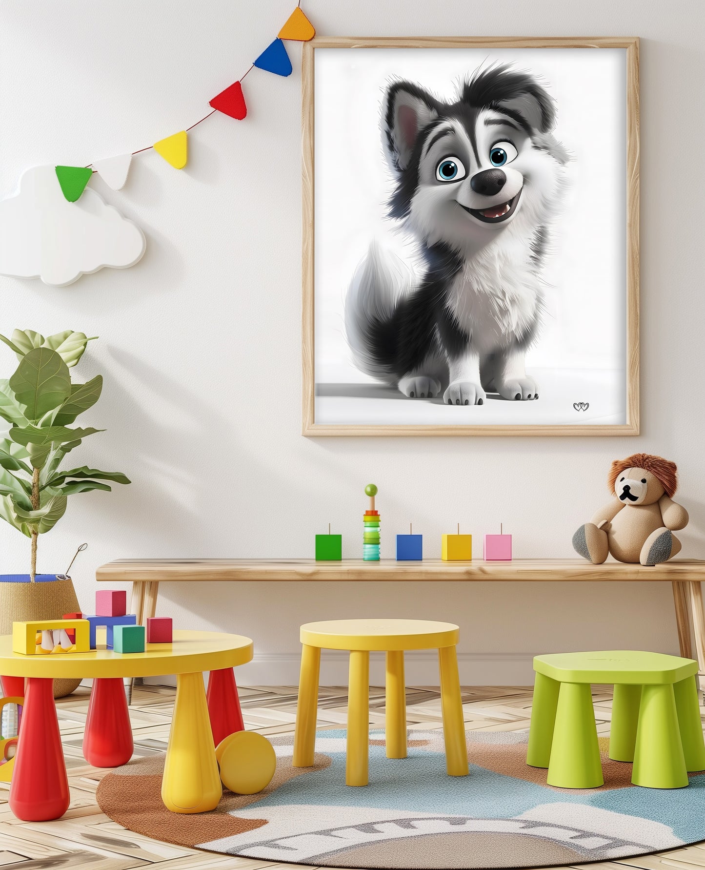 Arte digital de mascota imprimible - HeartnLove