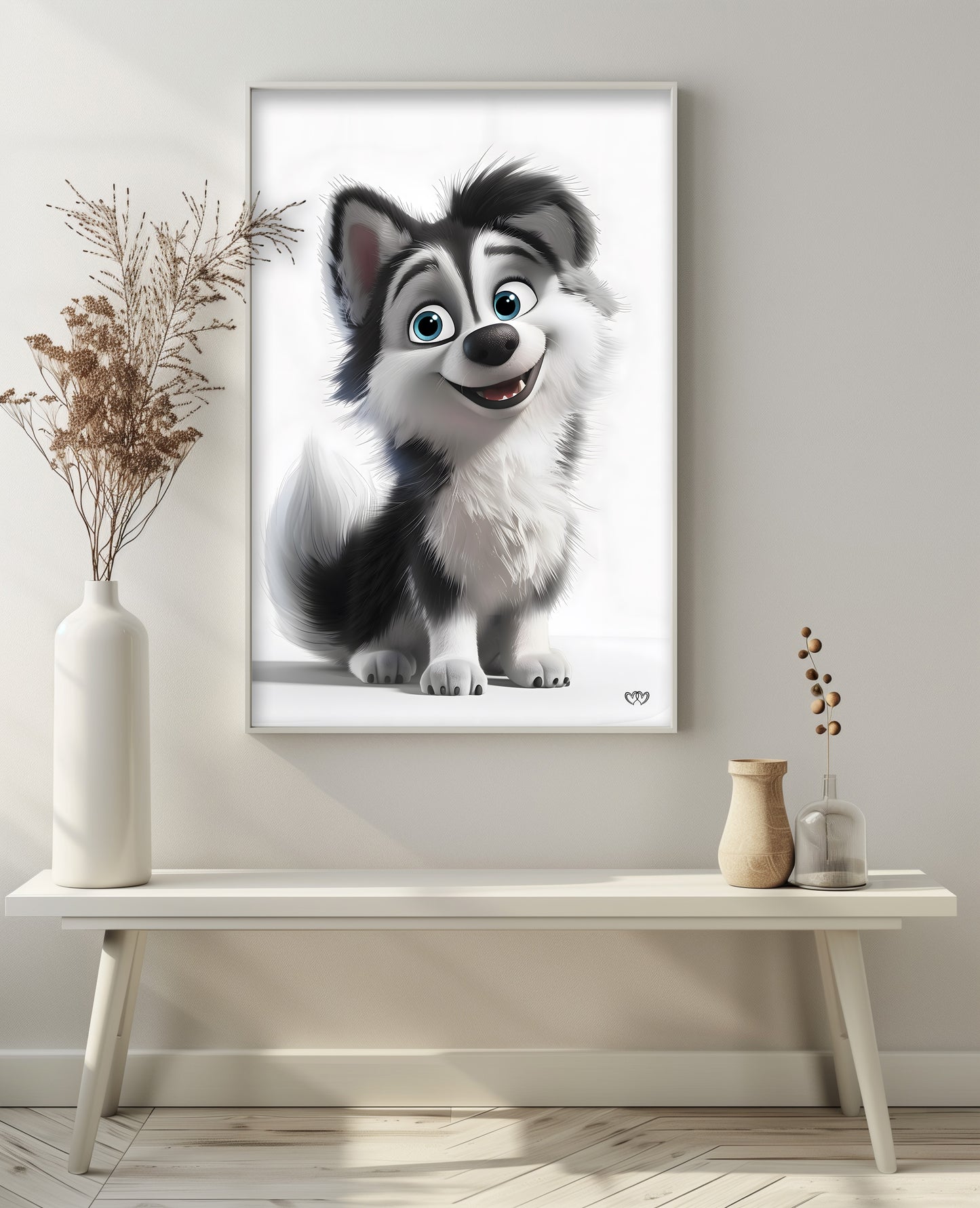 Arte digital de mascota imprimible - HeartnLove