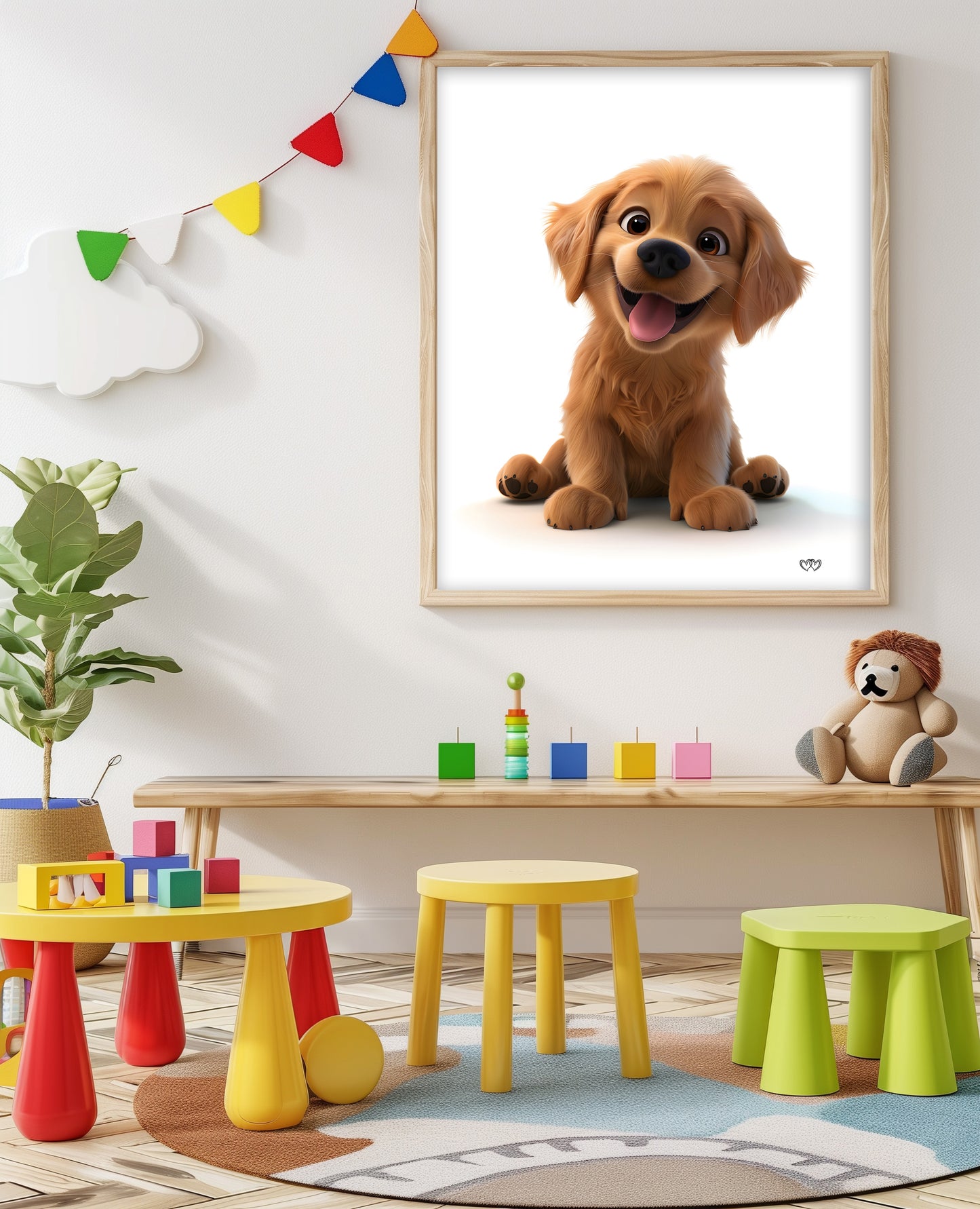Arte digital de mascota imprimible - HeartnLove
