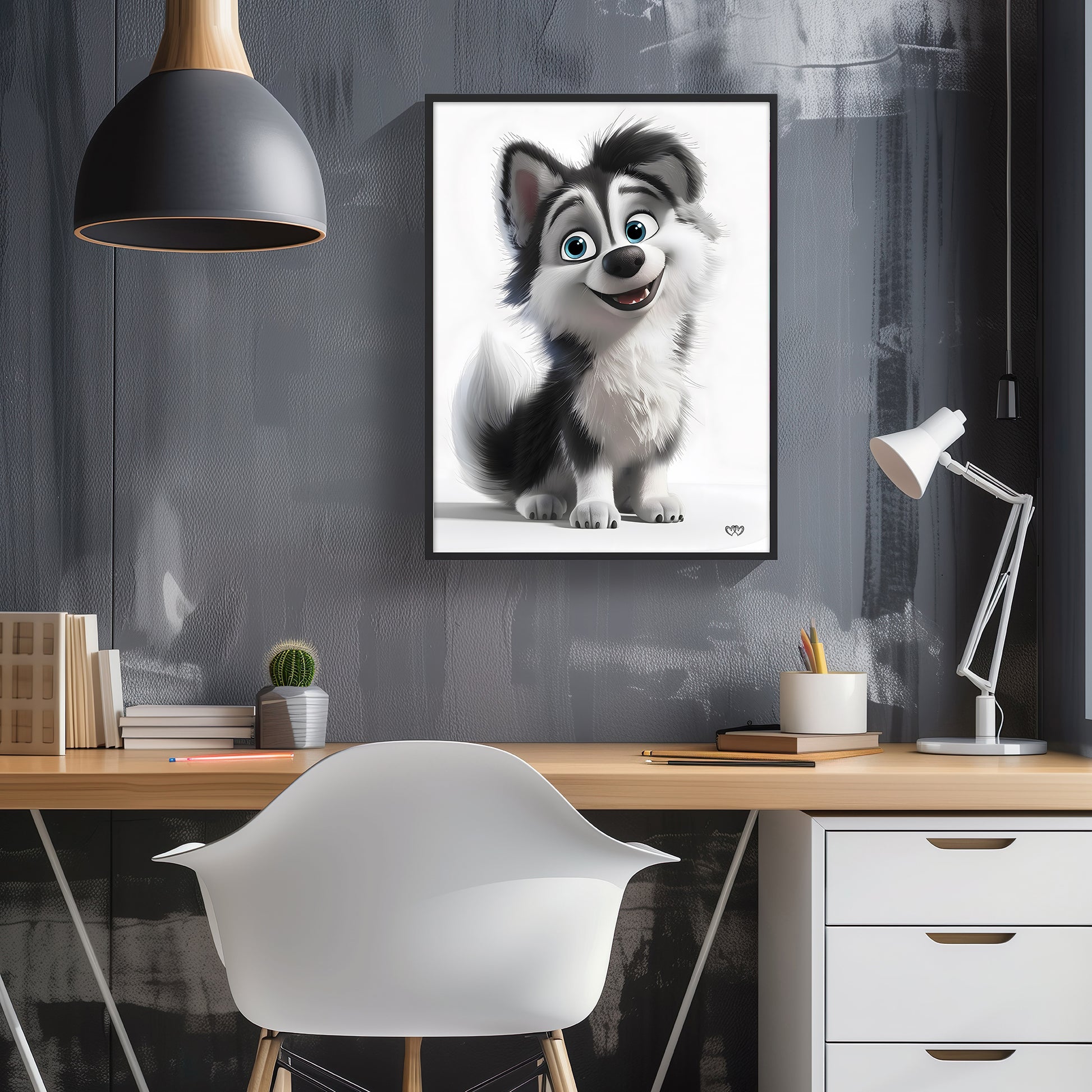 Arte digital de mascota imprimible - HeartnLove